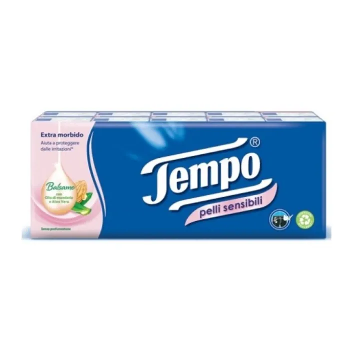 Tempo Fazzolettini per Pelli Sensibili 10 pacchi da 9 pezzi