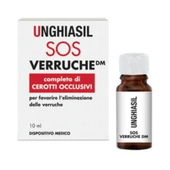 Unghiasil SOS Viti Verruche con Cerotti Occlusivi 10 ml