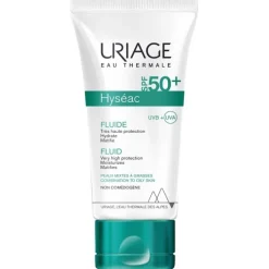 Uriage Hyseac Fluido Solare SPF 50+ Protezione Molto Alta per Pelle Mista e Grassa 50 ml