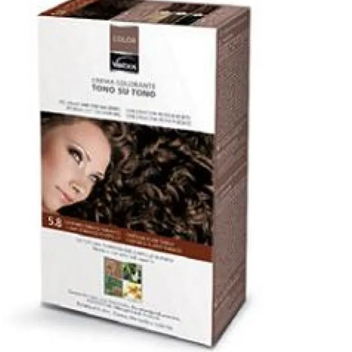 Vebix-Color Tintura per Capelli Permanente Naturale 5.8 Castano Chiaro Tabacco