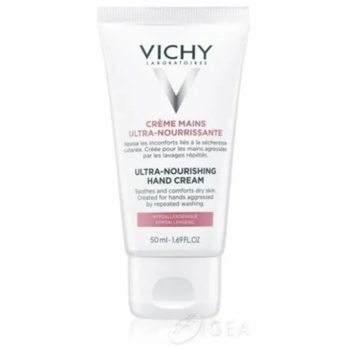 Vichy Crema Mani UltraNutriente e Ipoallergenica 50 ml