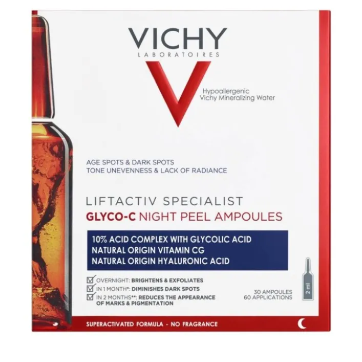 Vichy Liftactive Specialist Glyco-C Ampolle Antimacchie Trattamento Notte 30 x 2 ml