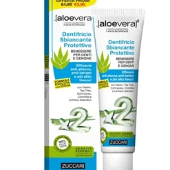 Zuccari AloeVera2 Dentifricio Stevia Sbiancante Protettivo 100 ml