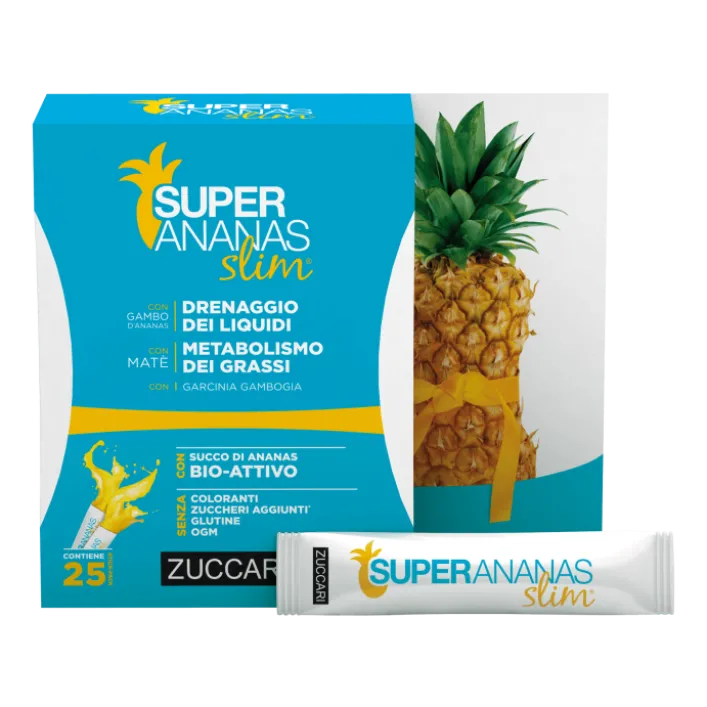 Zuccari Super Ananas Slim 25 Bustine - Integratore Drenante