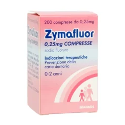 Zymafluor 0,25 mg Sodio Fluoruro Prevenzione Carie 200 Compresse